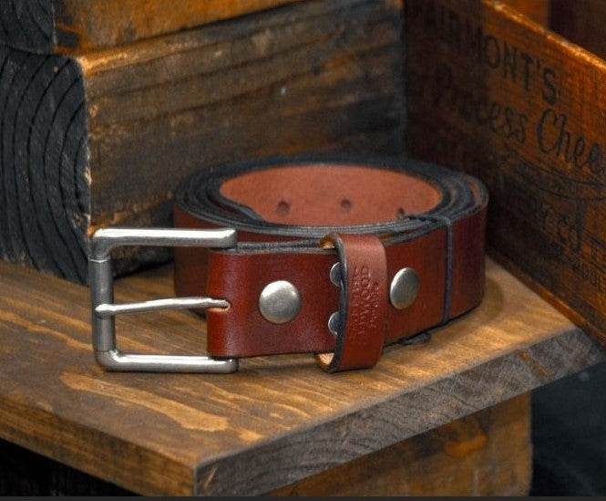 Standard Burgundy Leather Belt
