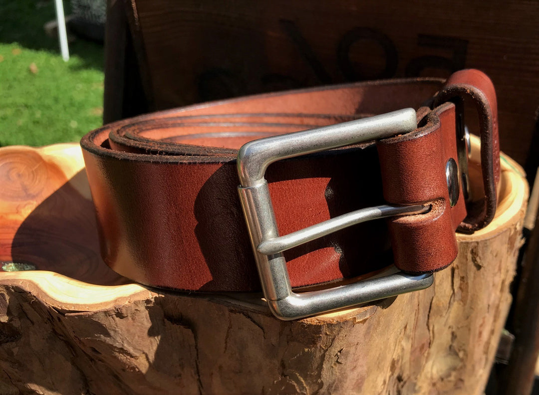 Standard Chestnut Brown Leather Belt
